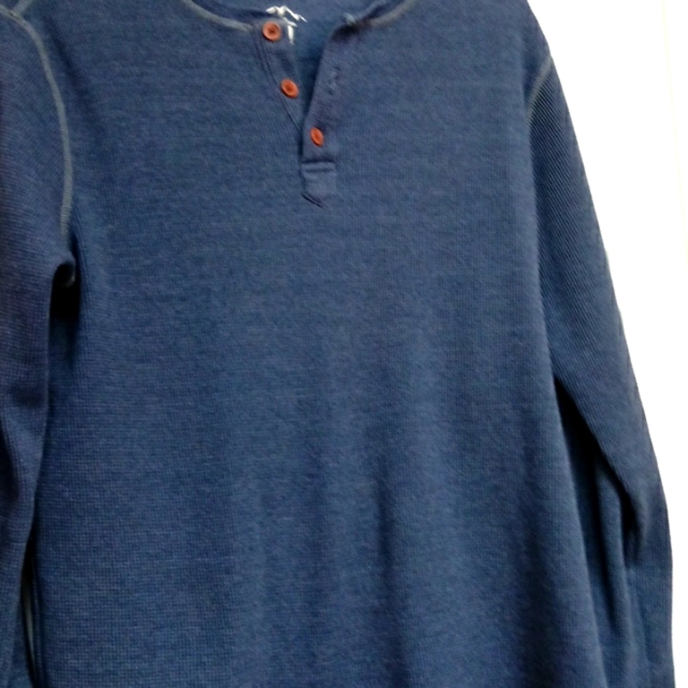 Blue Mountain thermal weave pullover